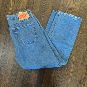 Levi’s 501 Jeans Mens 36x30 Blue Medium Wash Straight Leg Button
